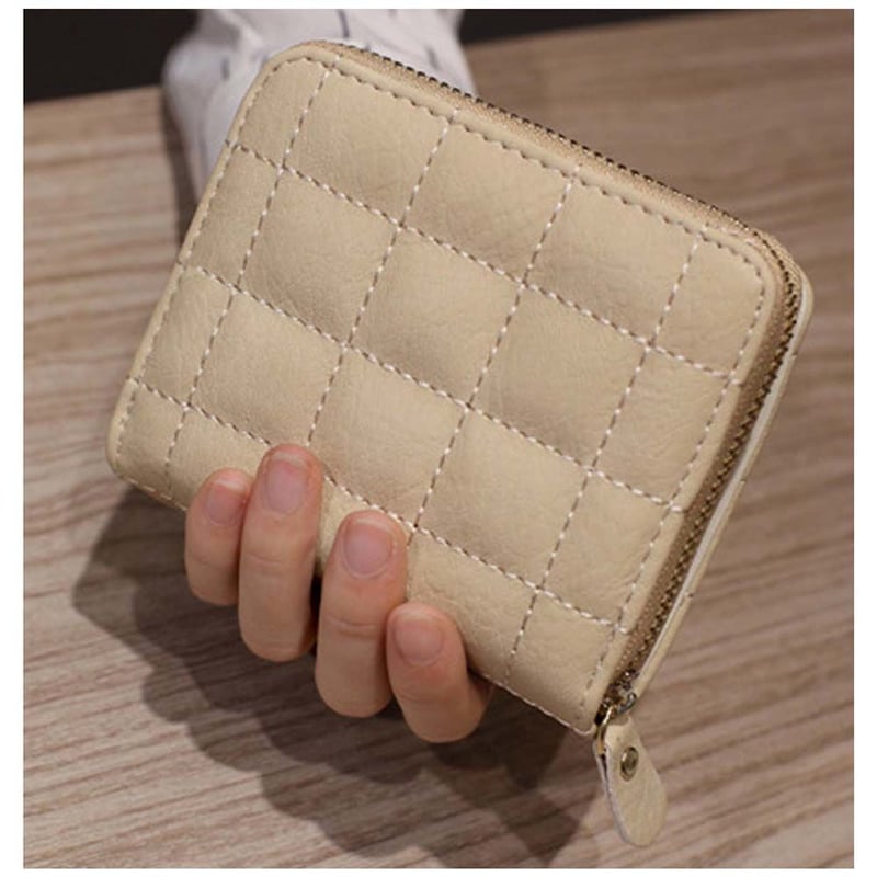 キュートなキルティング加工☆】キルティングミニウォレット ラウンド