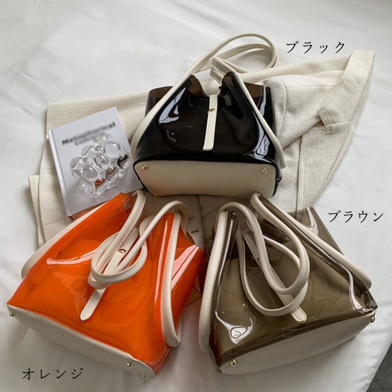 夏コーデとのスタイルしやすさ抜群☆PVCトートクリアバッグ】PVCトート  