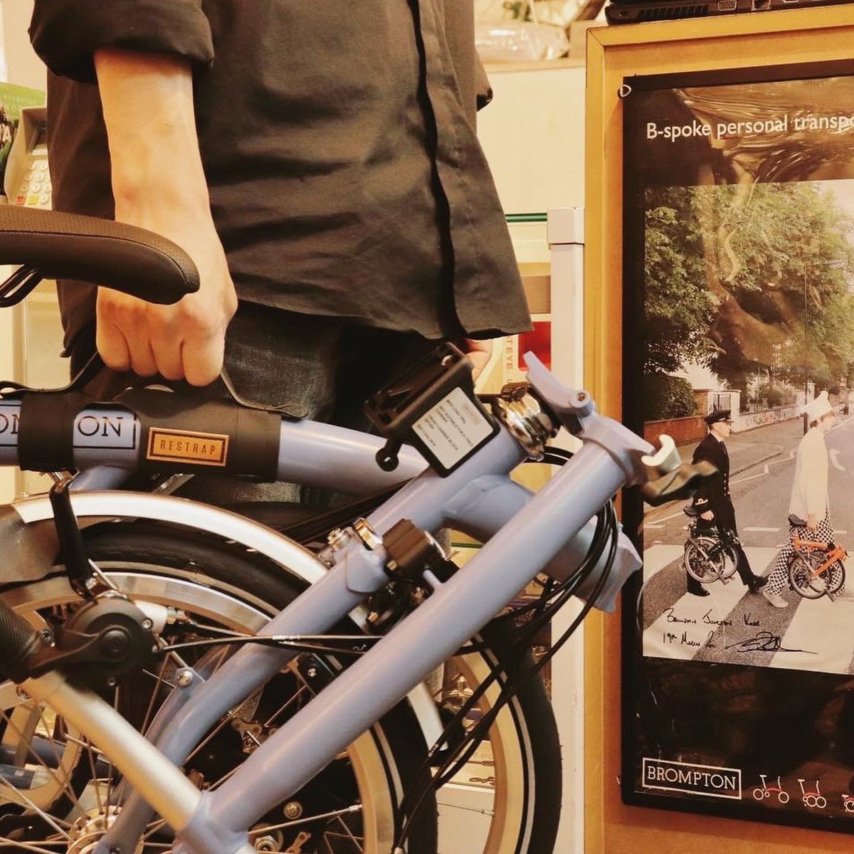 RESTRAP CITY CARRY HANDLE [BLACK] | BROMPTON J