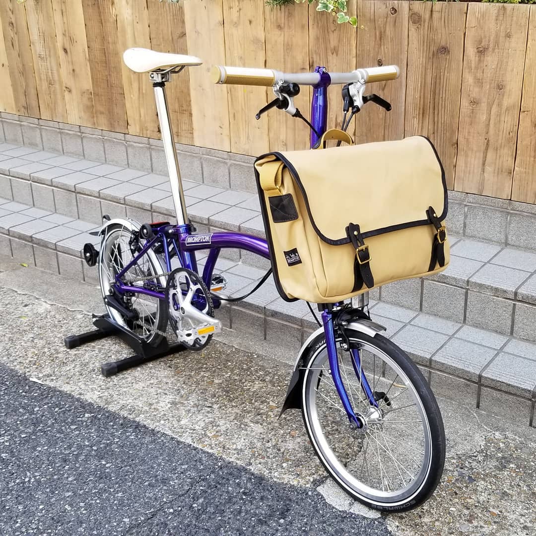 ★Brompton★ 純正フロントキャリアバッグ　GAMEBAG 12L tan