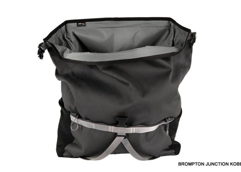 Roll Top Bag 28L Dark Grey | BROMPTON JUNCTION 