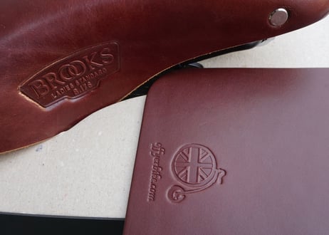 Off yer bike Leather Mud Flap Set