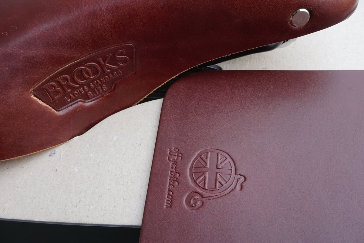 Off yer bike Leather Mud Flap Set | BROMPTON JU