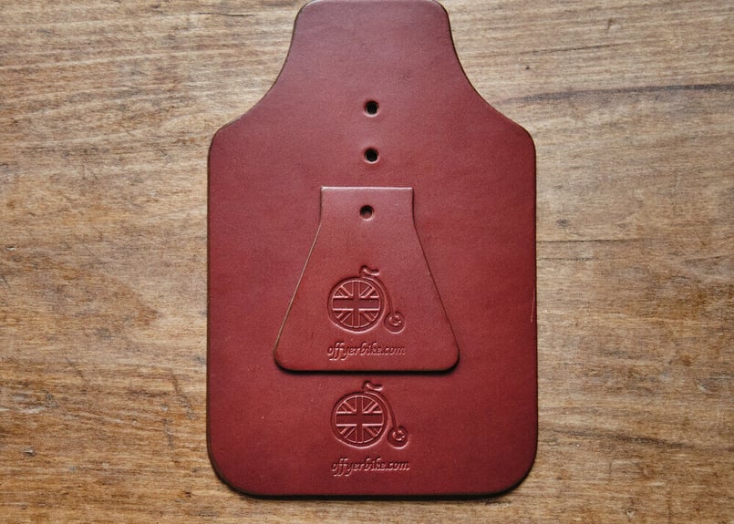 Off yer bike Leather Mud Flap Set | BROMPTON JU