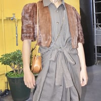 40's mink short fur bolero