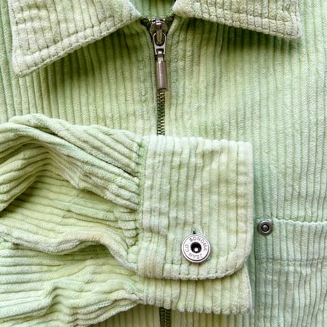 corduroy pastel green shirt