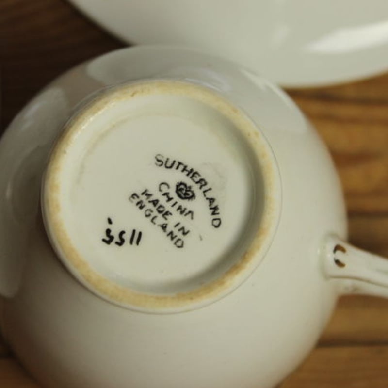sutherland cup and saucer 2 set A | Lesley Vintage