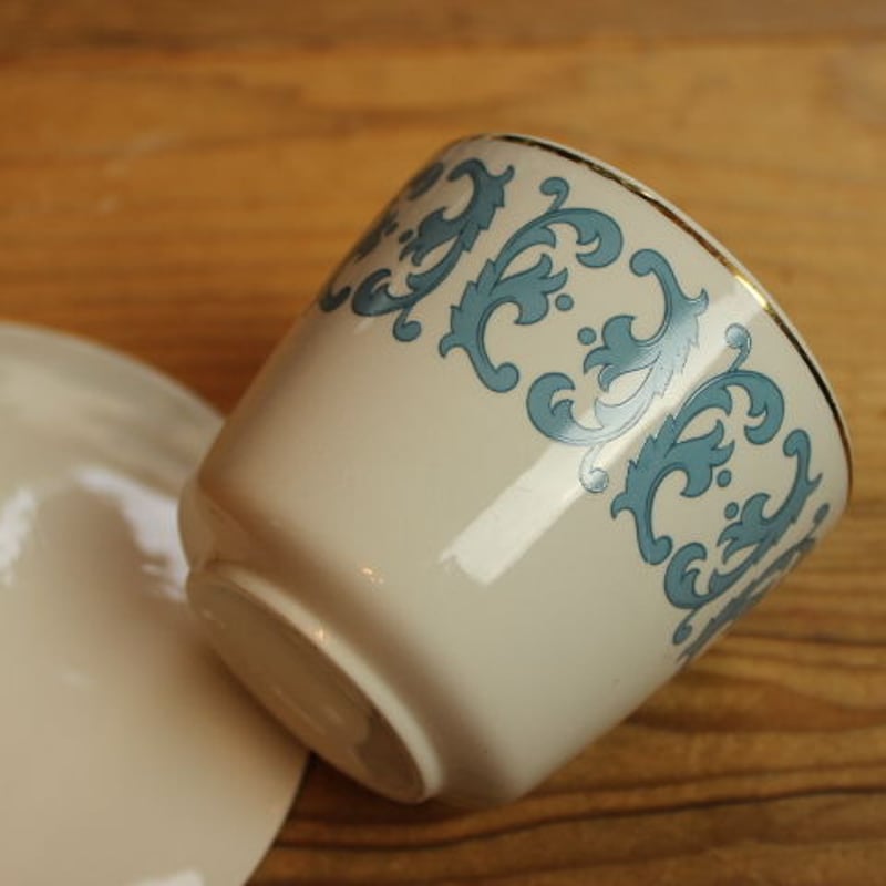 crown essex cup and saucer set | Lesley Vintage