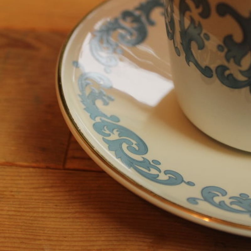 crown essex cup and saucer set | Lesley Vintage