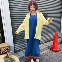 corduroy pastel yellow shirt