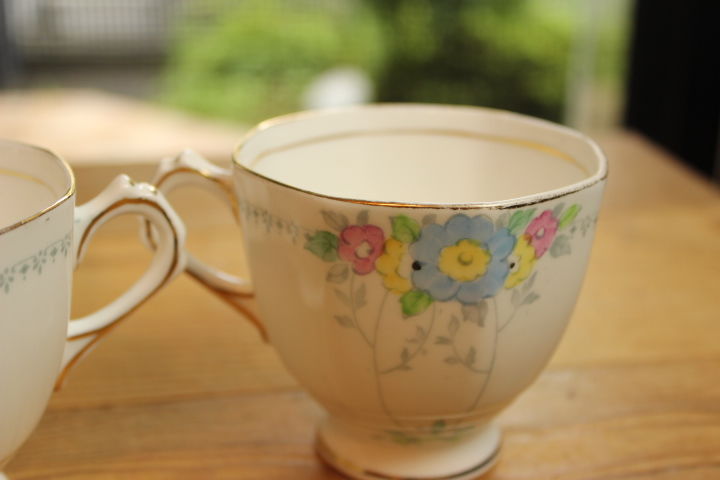 plant tuscan cup and saucer set A | Lesley Vintage