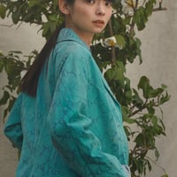leather snake green jacket