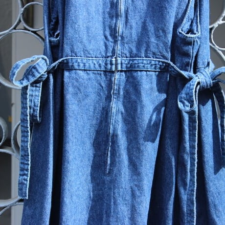 denim dress black bottuns