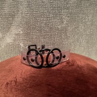 transparent PVC mat O ring choker