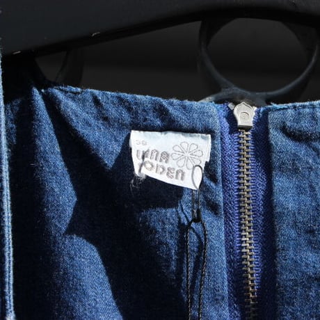 denim dress black bottuns