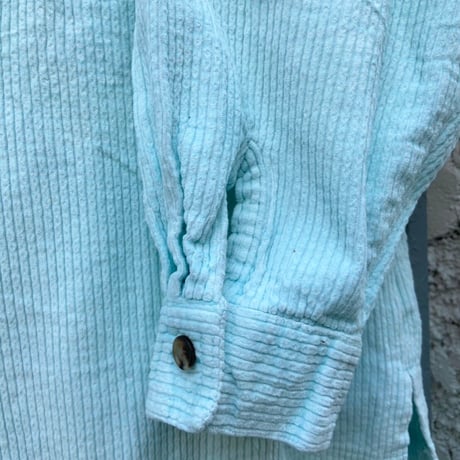 corduroy pastel light blue shirt
