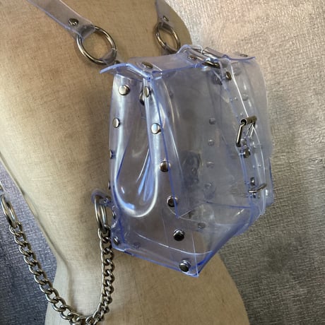 clear pvc bag backpack with chain ALJA