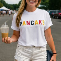 "PANCAKE"ロゴＴシャツ  　　　　　　　　　　created by Katie Kimmel