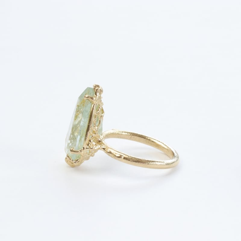 K10 アクアマリン　リング オーロラ アクアマリン リング(K10) C-101494 | kiri onlinestore