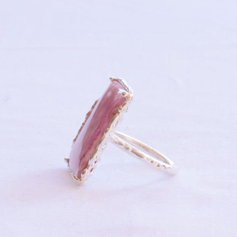 ピンク カルサイト リング C-101527 | kiri onlinestore ピンク カルサイト リング C-101527 | kiri onlinestore