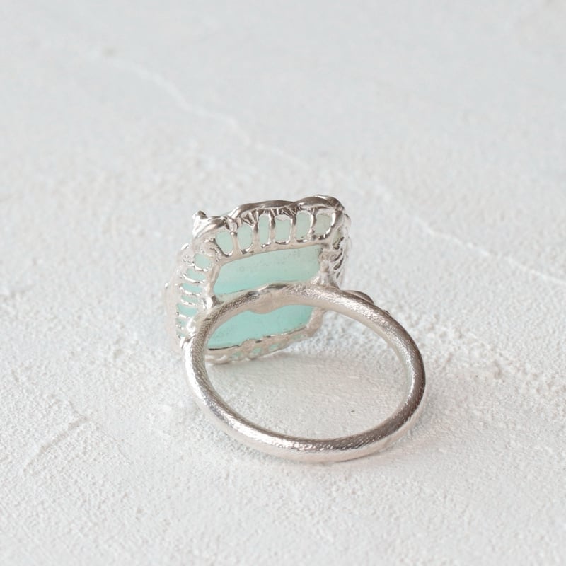 バイカラー アマゾナイト リング C-101608 | kiri onlinestore