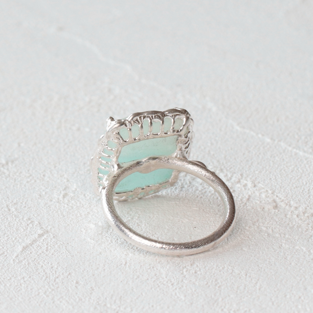 バイカラー アマゾナイト リング C-101608 | kiri onlinestore