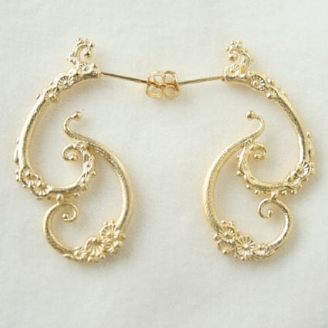 dot.dot..ピアス (SV/GD) K18post  D-300114/300113