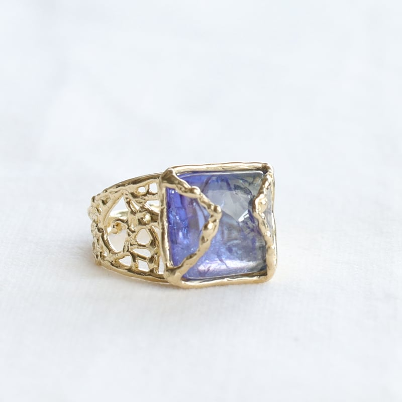 Fillyjonk フィリフヨンカ K10タンザナイトリング 12.5号 一点物 Fillyjonk フィリフヨンカ K10タンザナイトリング 12.5号 一点物