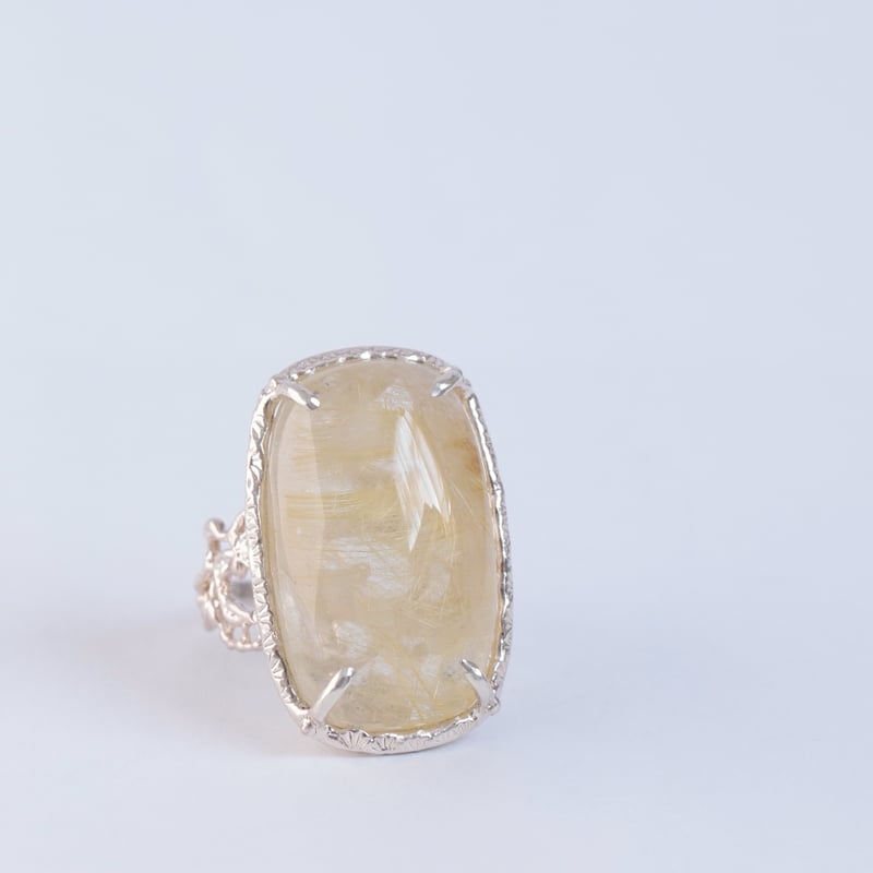 ゴールド ルチル クォーツ リング B-100635 | kiri onlinestore