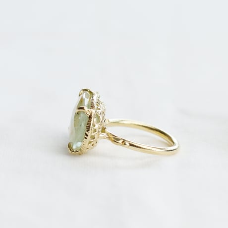 インクルージョン アクアマリン リング（K10）C-101510