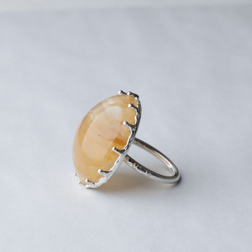 ヘマタイト イン クォーツ リング C-101426 | kiri onlinestore