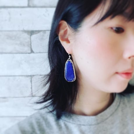 ラピスラズリ ピアス・イヤリング　C-300234