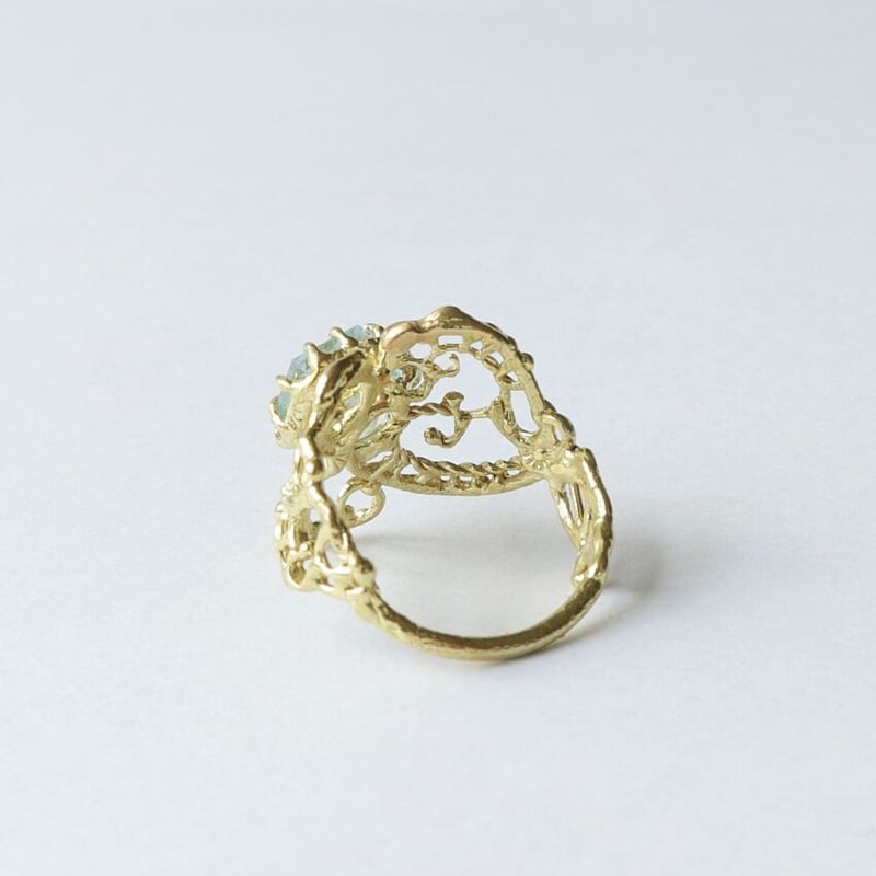アクアマリン リング (K10) B-100443 | kiri onlinestore アクアマリン リング (K10) B-100443 | kiri onlinestore