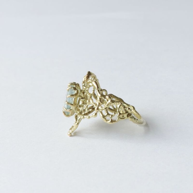 アクアマリン リング (K10) B-100443 | kiri onlinestore アクアマリン リング (K10) B-100443 | kiri onlinestore