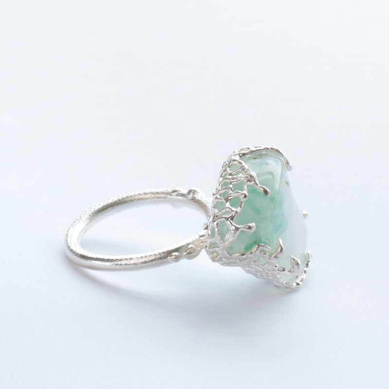 エメラルド イン クォーツ リング C-101605 | kiri onlinestore