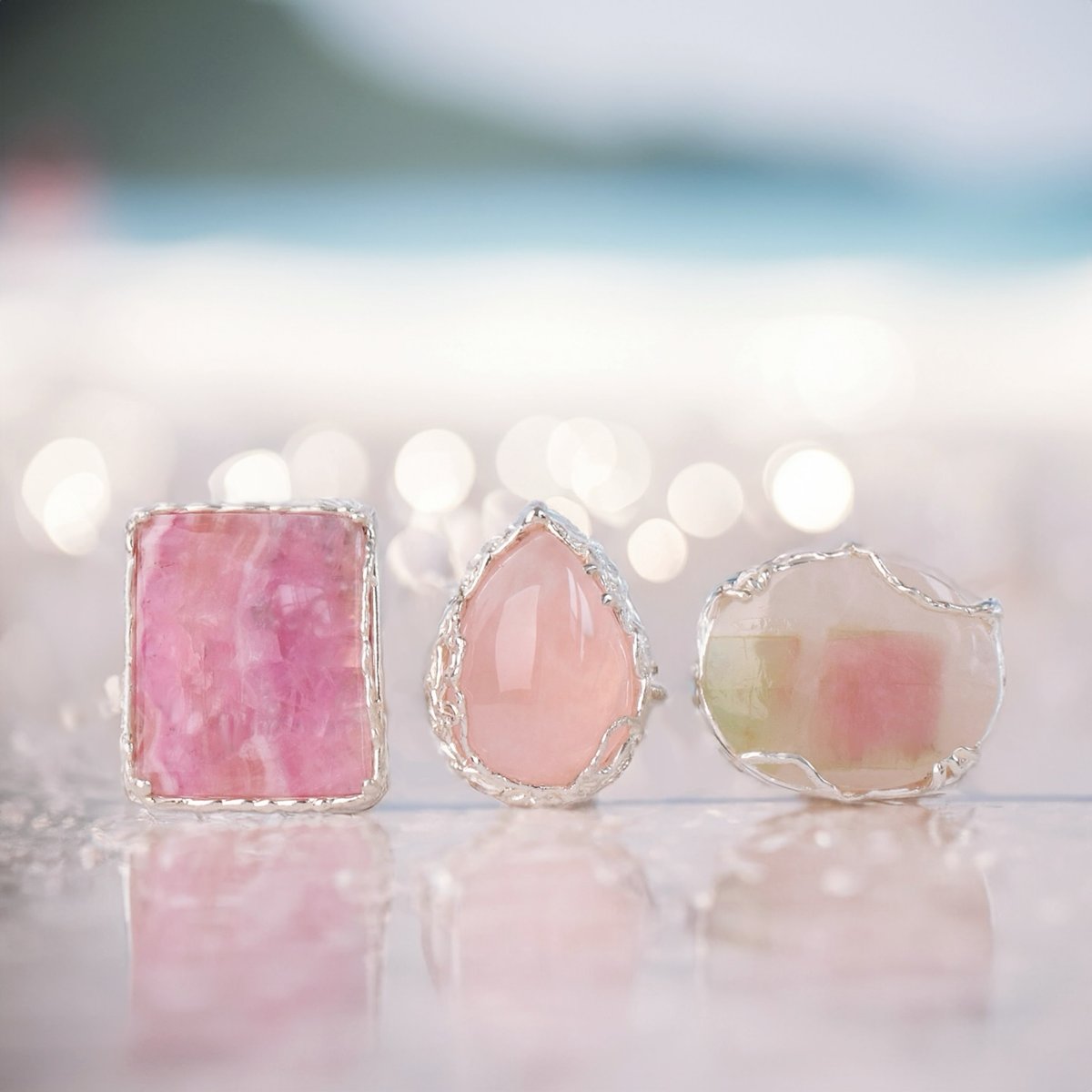 ローズ クォーツ リング C-101357 | kiri onlinestore ローズ クォーツ リング C-101357 | kiri onlinestore