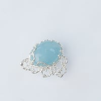 アクアマリン ピンブローチ　C-600022