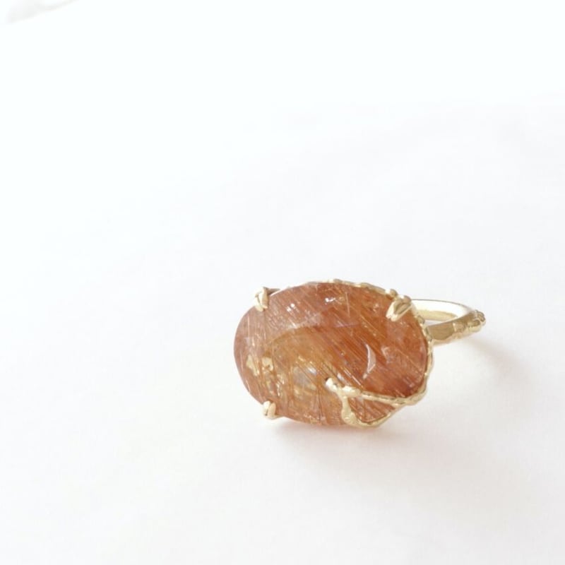 値上げ予定）コッパールチル クォーツ リング(K18) C-101287 | kiri o