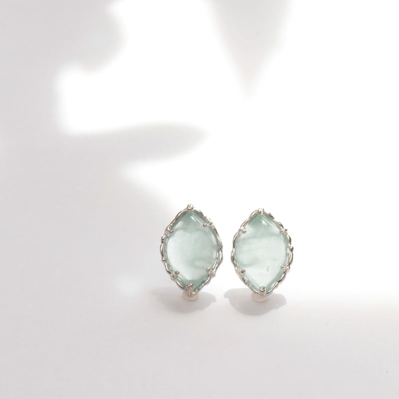 ミルキー アクアマリン ピアス C-300291 | kiri onlinestore