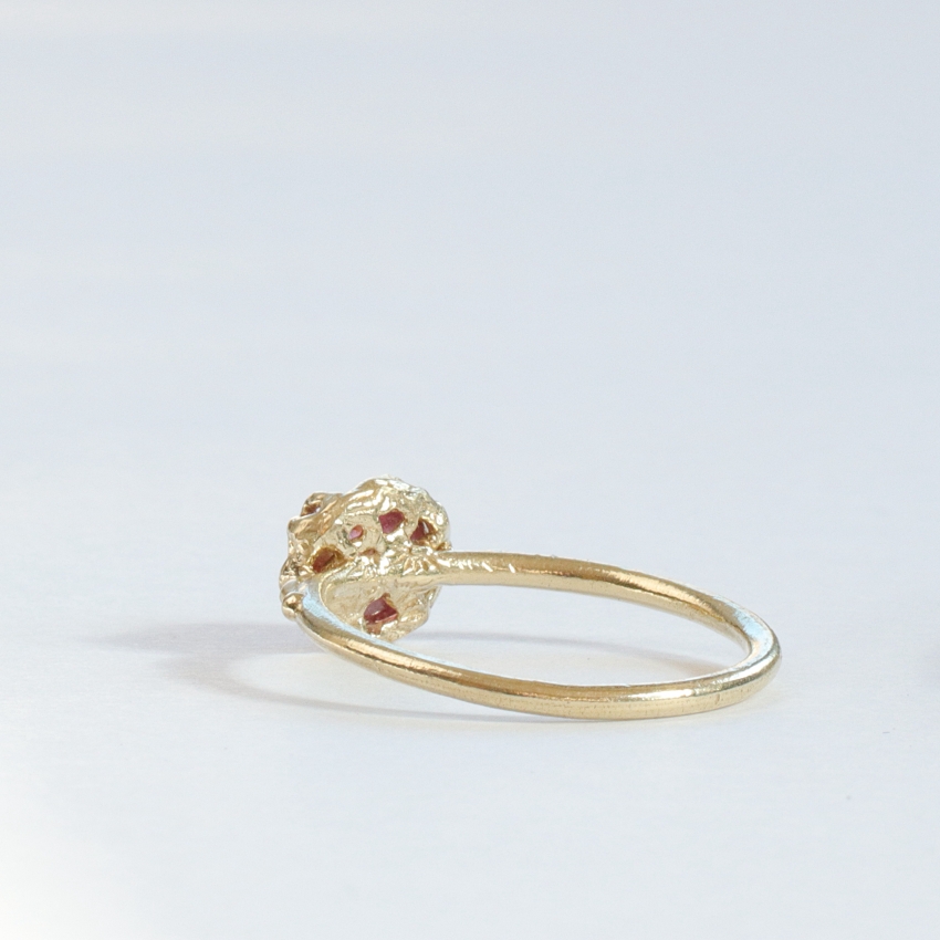 美品　希少　バイカラートルマリン　リング　ハンドメイド　k14gf 15号 グリーン〜水色 バイカラートルマリンk10Ring | iichi 日々の