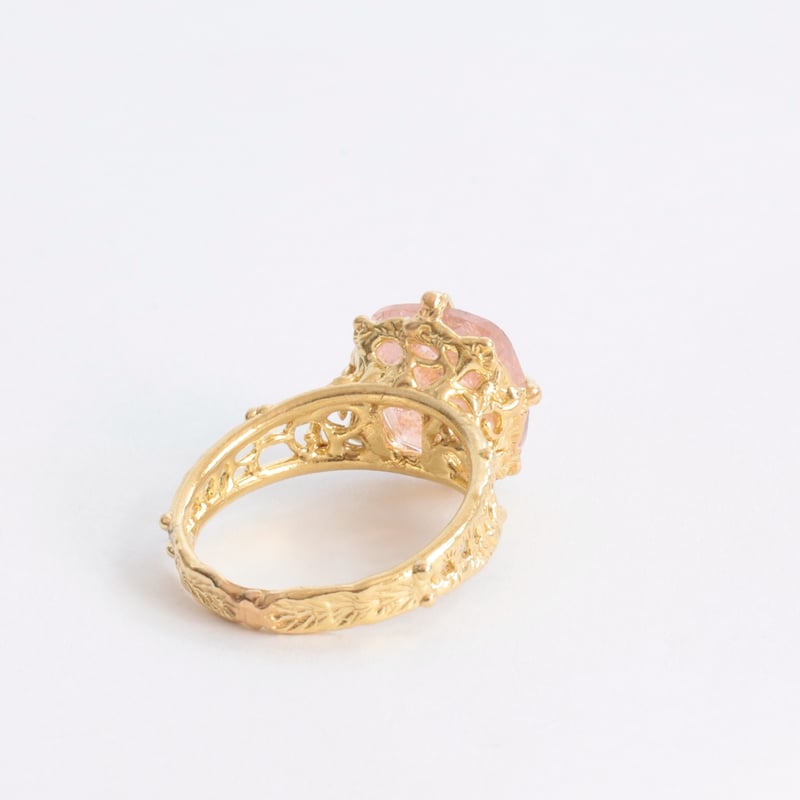 【新品】K18モルガナイトリング K18 ﾓﾙｶﾞﾅｲﾄﾘﾝｸﾞ | Merak jewelry shop | 福井県福井市