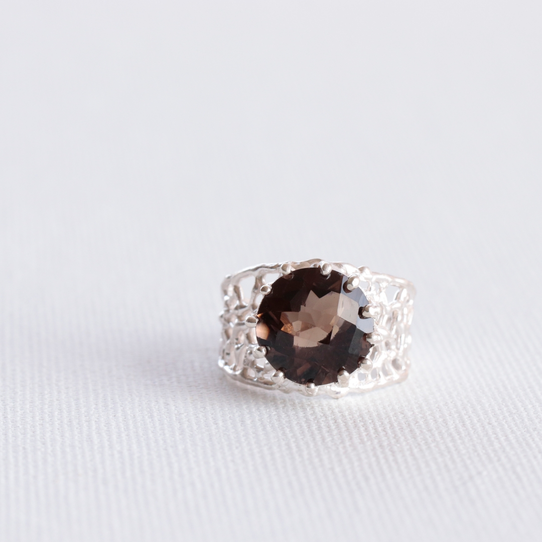 スモーキー クォーツ リング B-100709 | kiri onlinestore