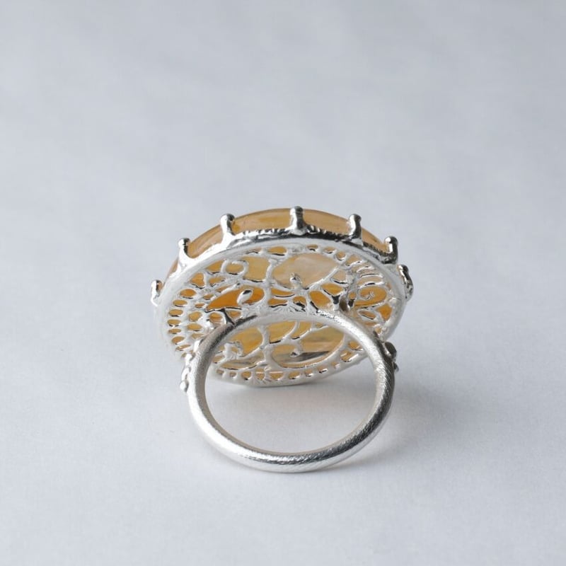 ヘマタイト イン クォーツ リング C-101426 | kiri onlinestore