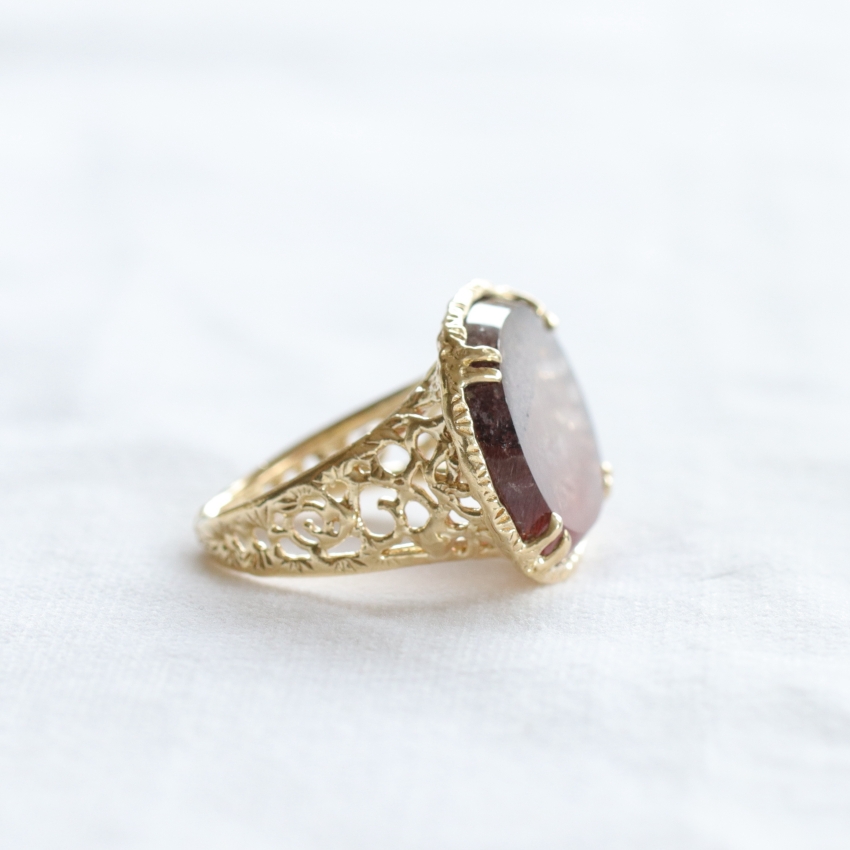 値上げ予定）ゲーサイト イン クォーツ リング（K10） C-101508 | kiri