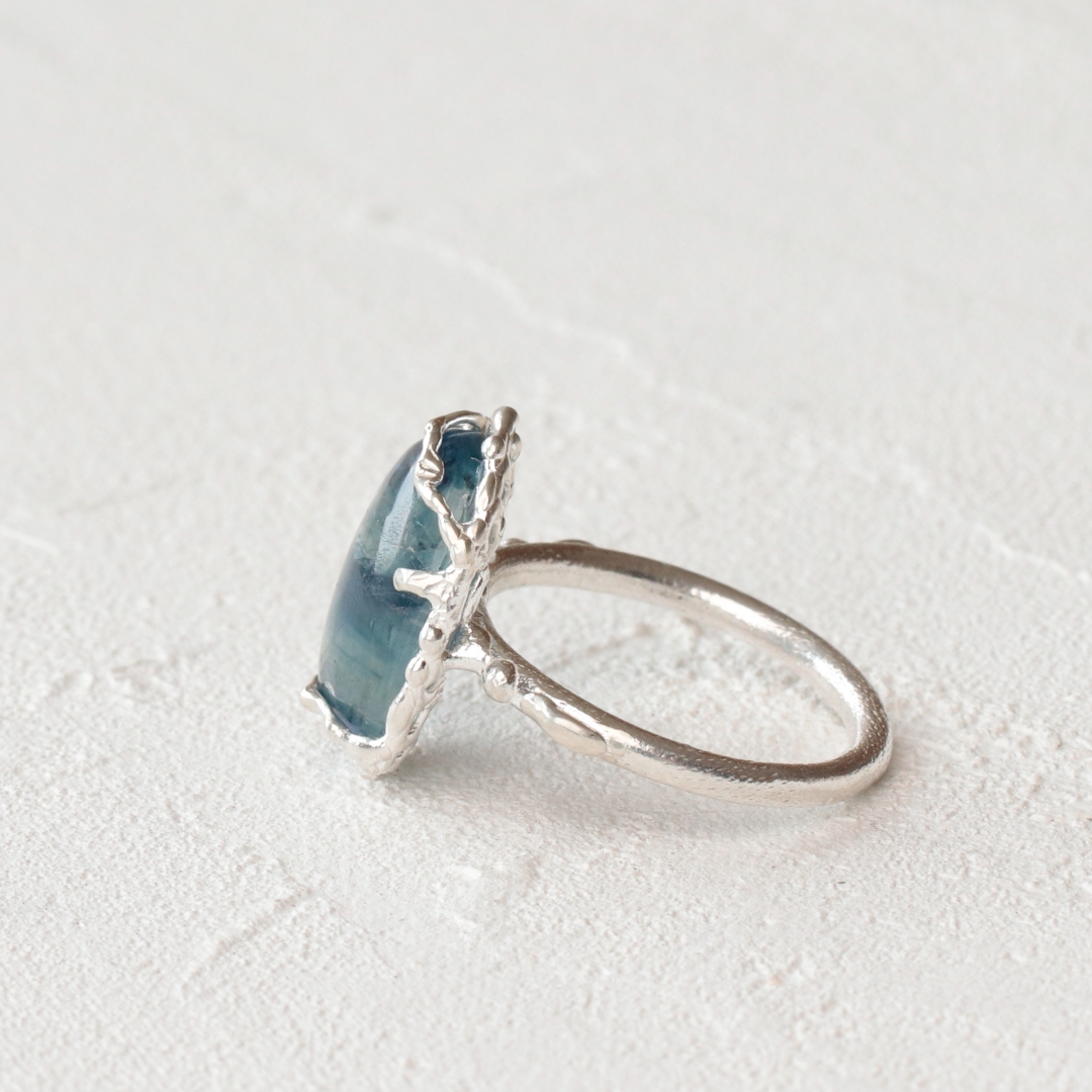 【Cloche クロチェ】　カイヤナイト　K10 リング　天然石　#11 Cloche クロチェ】 カイヤナイト K10 リング 天然石 #11 【公式通販】