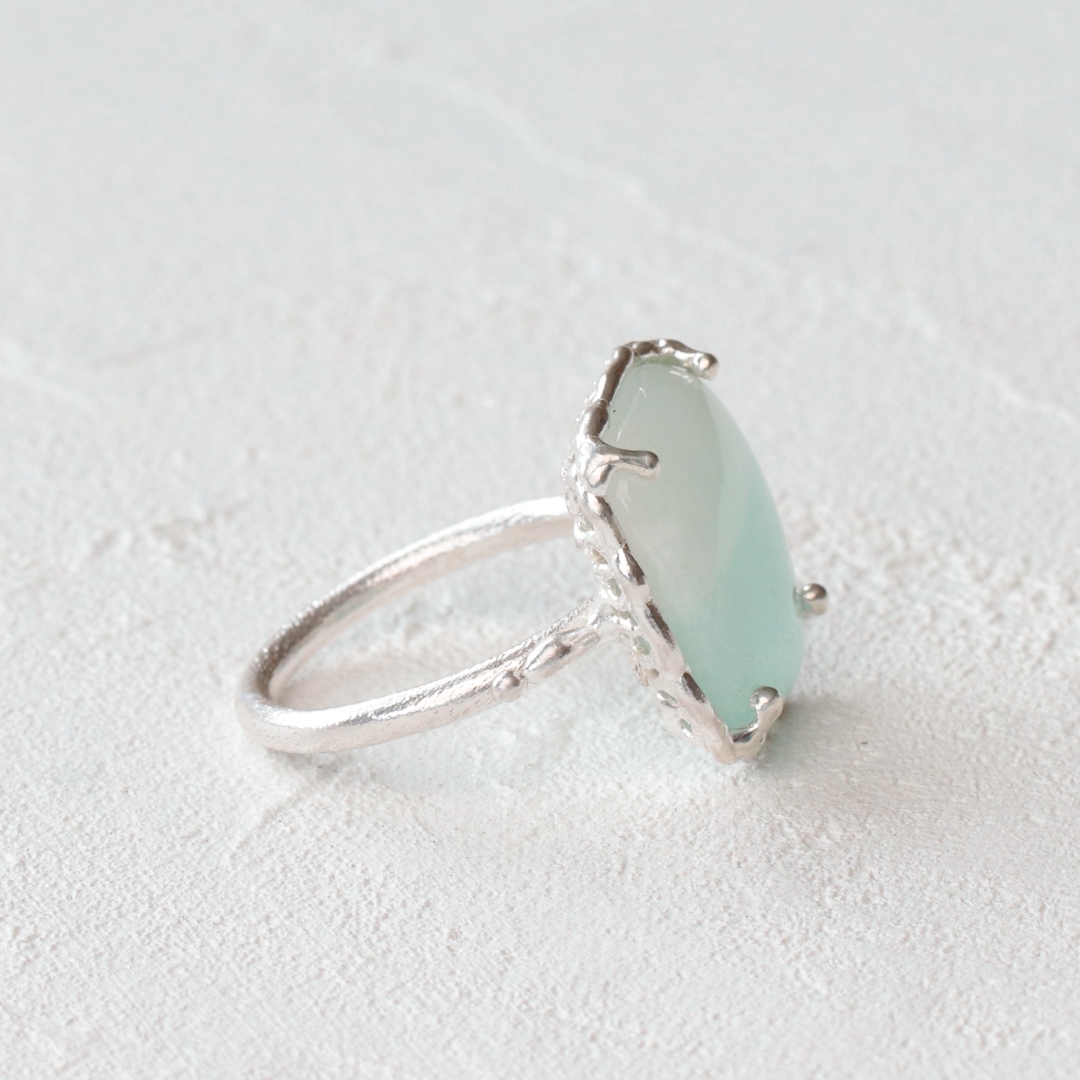 バイカラー アマゾナイト リング C-101608 | kiri onlinestore