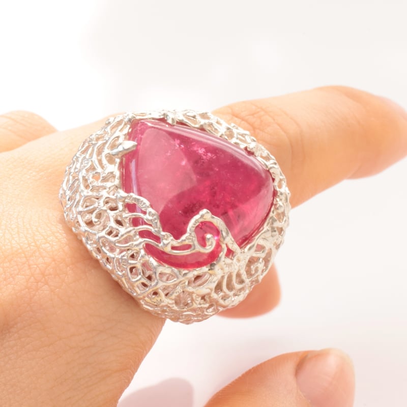 15th 記念作品 ピンク トルマリン リング E-100031 | kiri