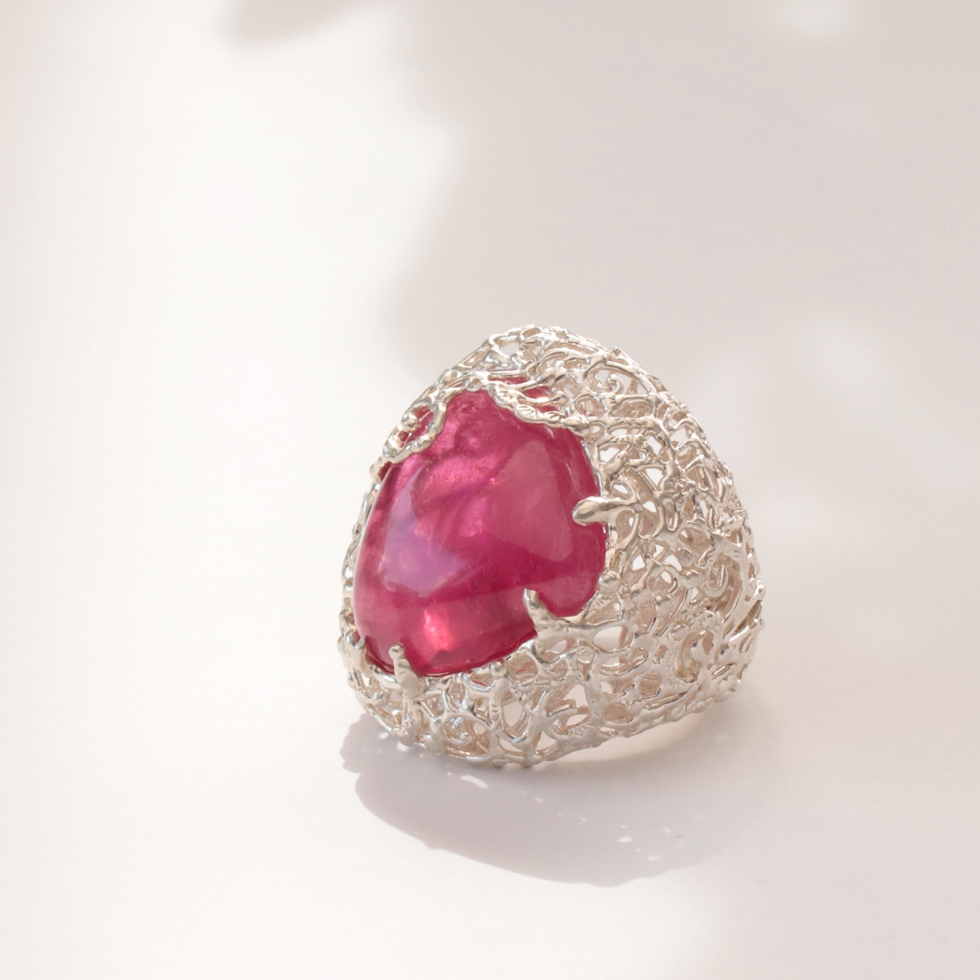 専用です！ ピンクトルマリン１.２０ｃｔデザインリング ピンクトルマリンリング ストーンスパイア