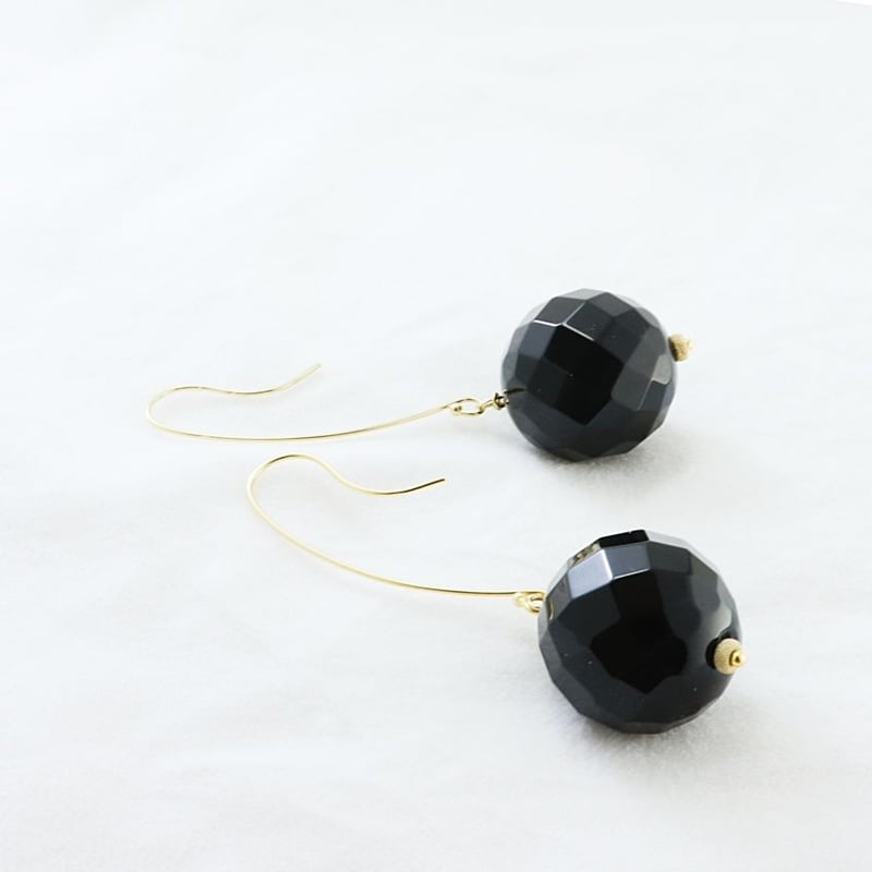 GARNI オニキスピアス オニキス ピアス G-300018 | kiri onlinestore