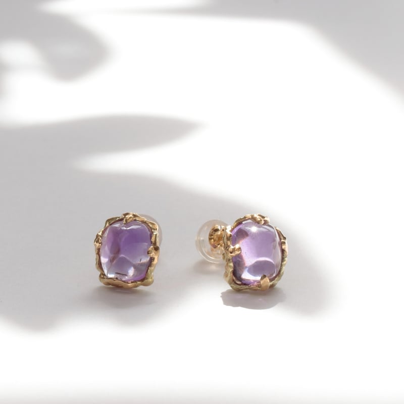 アメシスト ピアス (K18) C-300293 | kiri onlinestore